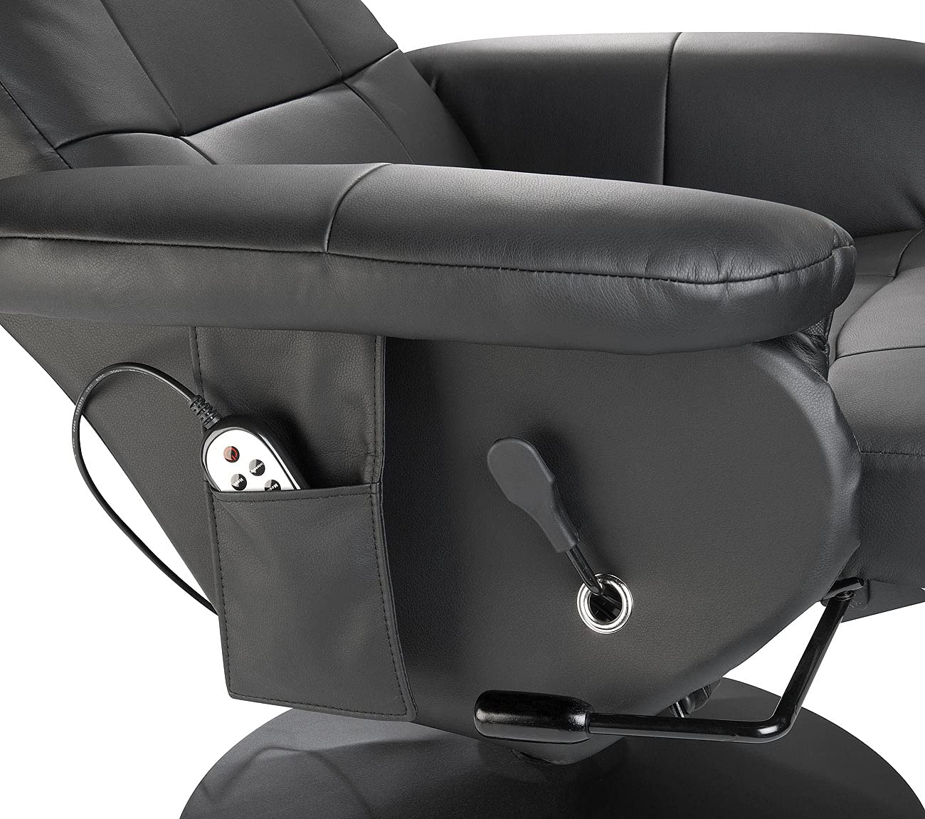 Newgen Medicals Massagesessel – Vibrationsmassage mit Heizfunktion, inkl. Fußteil & Kopfstütze, komfortabler Wärmesessel