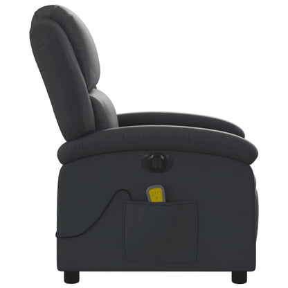 Homgoday Massagesessel, elektrisch, neigbar, aus echtem Leder, Sessel, Relaxsessel, Massagesessel für den ganzen Körper