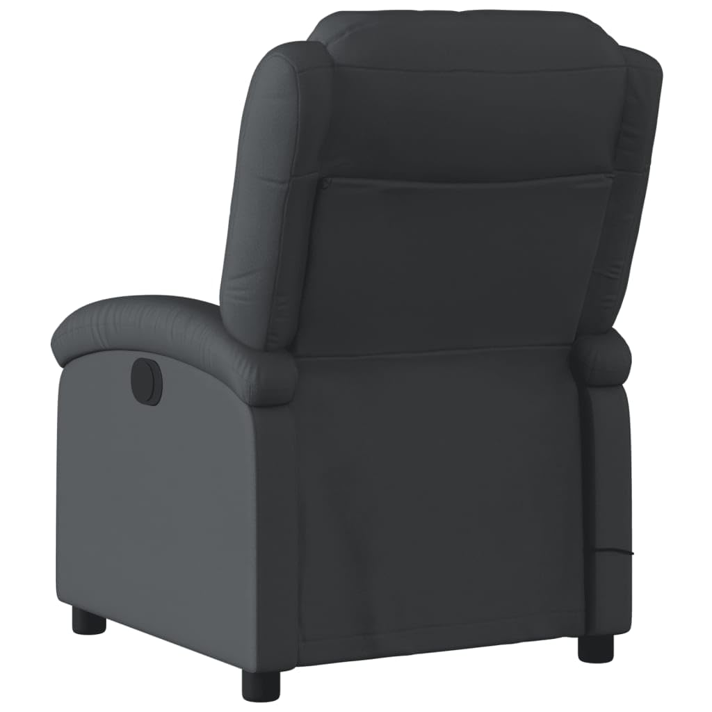 Homgoday Massagesessel, elektrisch, neigbar, aus echtem Leder, Sessel, Relaxsessel, Massagesessel für den ganzen Körper