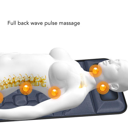 Fabater Ganzkörper-Massagematte – 10 Vibrationsmotoren, 9 Modi, mit Wärme, für Nacken, Rücken, Beine – ideales Geschenk für Mama & Papa