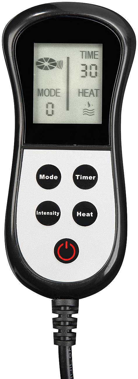 Newgen Medicals Massagesessel – Vibrationsmassage mit Heizfunktion, inkl. Fußteil & Kopfstütze, komfortabler Wärmesessel