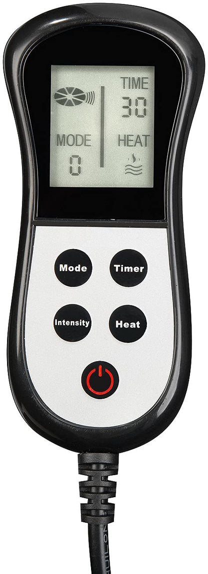 Newgen Medicals Massagesessel – Vibrationsmassage mit Heizfunktion, inkl. Fußteil & Kopfstütze, komfortabler Wärmesessel