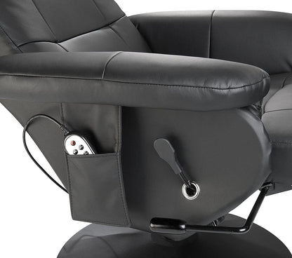 Newgen Medicals Massagesessel – Vibrationsmassage mit Heizfunktion, inkl. Fußteil & Kopfstütze, komfortabler Wärmesessel