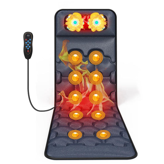 Fabater Ganzkörper-Massagematte – 10 Vibrationsmotoren, 9 Modi, mit Wärme, für Nacken, Rücken, Beine – ideales Geschenk für Mama & Papa