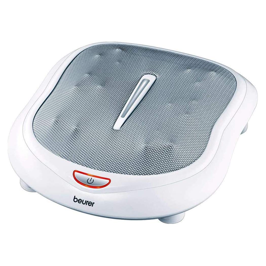 Beurer MG 320 Shiatsu Massageauflage & FM 60 Fußmassagegerät – Für Rücken, Nacken, Beine, mit Luftkompression, Licht, Wärme & 18 Massageköpfen