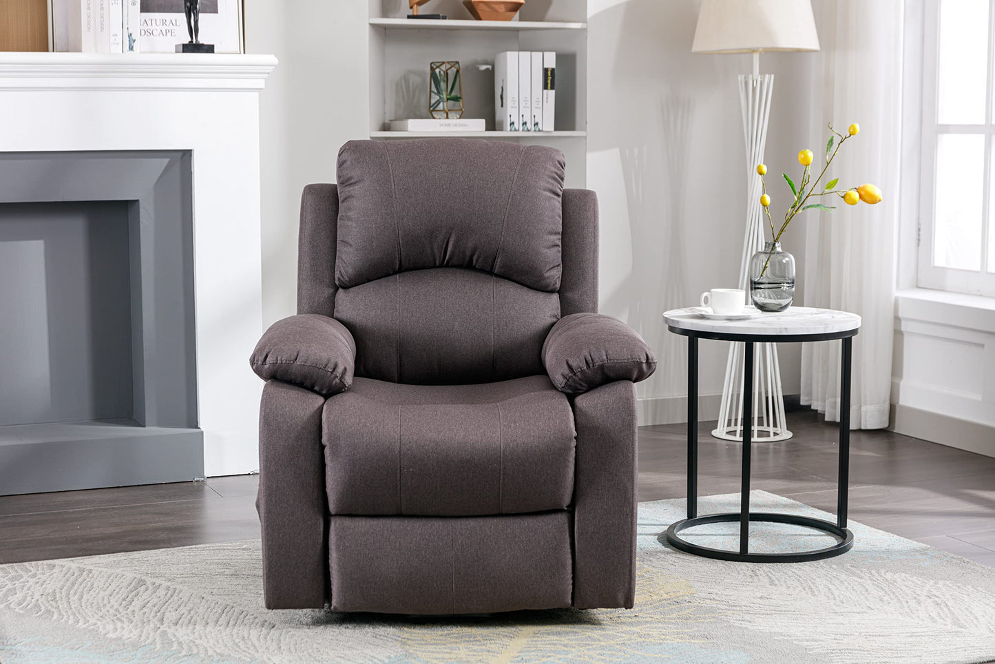 ASTAN HOGAR AH-AR30920MR Relaxsessel – Elektrisch, mit Massage-, Liege- & Selbsthilfefunktion, therapeutisch, Braun