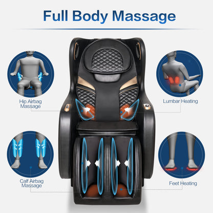 Rotai 3D Massagesessel – Kompakter SL-Schienen Massagestuhl mit Automatikprogrammen, USB & Bluetooth, Elektrischer Relax- & Fernsehsessel