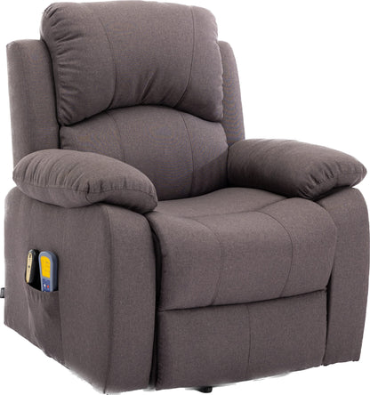 ASTAN HOGAR AH-AR30920MR Relaxsessel – Elektrisch, mit Massage-, Liege- & Selbsthilfefunktion, therapeutisch, Braun
