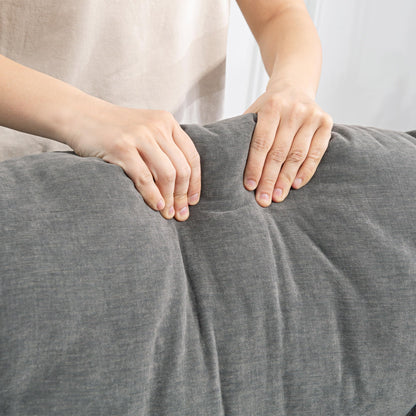 HOMCOM Relaxsessel Dunkelgrau – Massage-, Wärme-, Schaukel- & Liegefunktion, drehbar mit Fußteil, Fernbedienung & Seitentasche, fürs Wohnzimmer