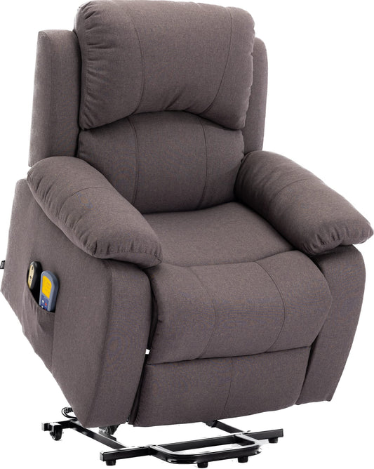 ASTAN HOGAR AH-AR30920MR Relaxsessel – Elektrisch, mit Massage-, Liege- & Selbsthilfefunktion, therapeutisch, Braun